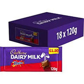 Cadbury Dairy Milk Daim Chocolate Bar 120g (Case of 18)  Adomoo